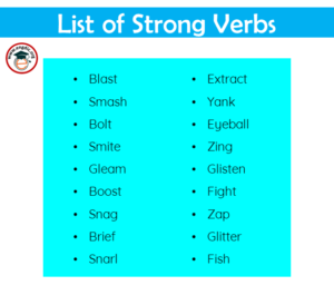 100 Strong Verbs - List Of Strong Verbs In English Pdf - EngDic