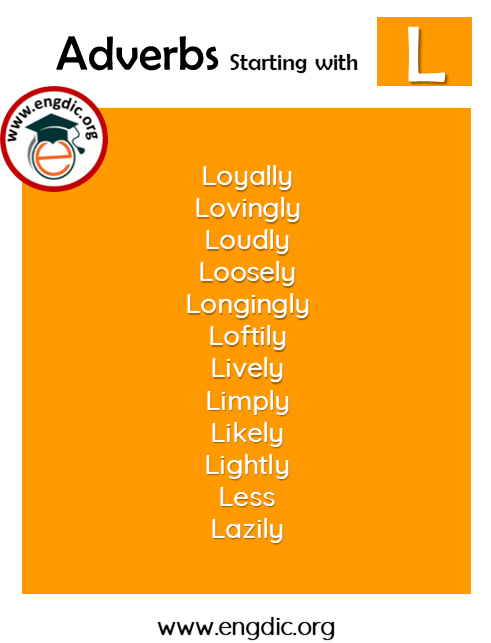 list of adverbs with L