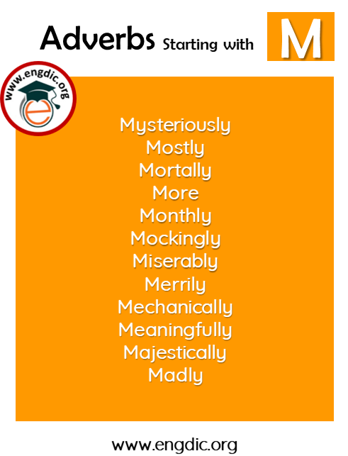 list of adverbs with M