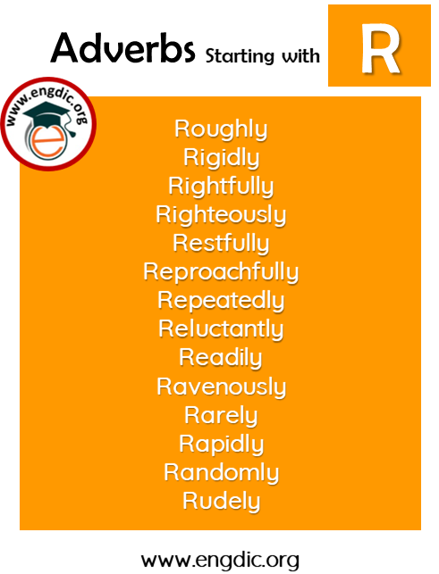 list of adverbs with R