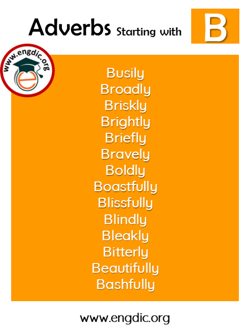 list of adverbs with B