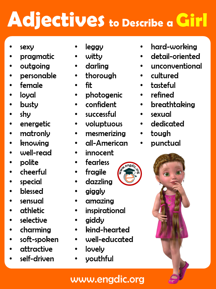 adjectives-to-describe-a-girl-with-pdf-and-infographics-engdic