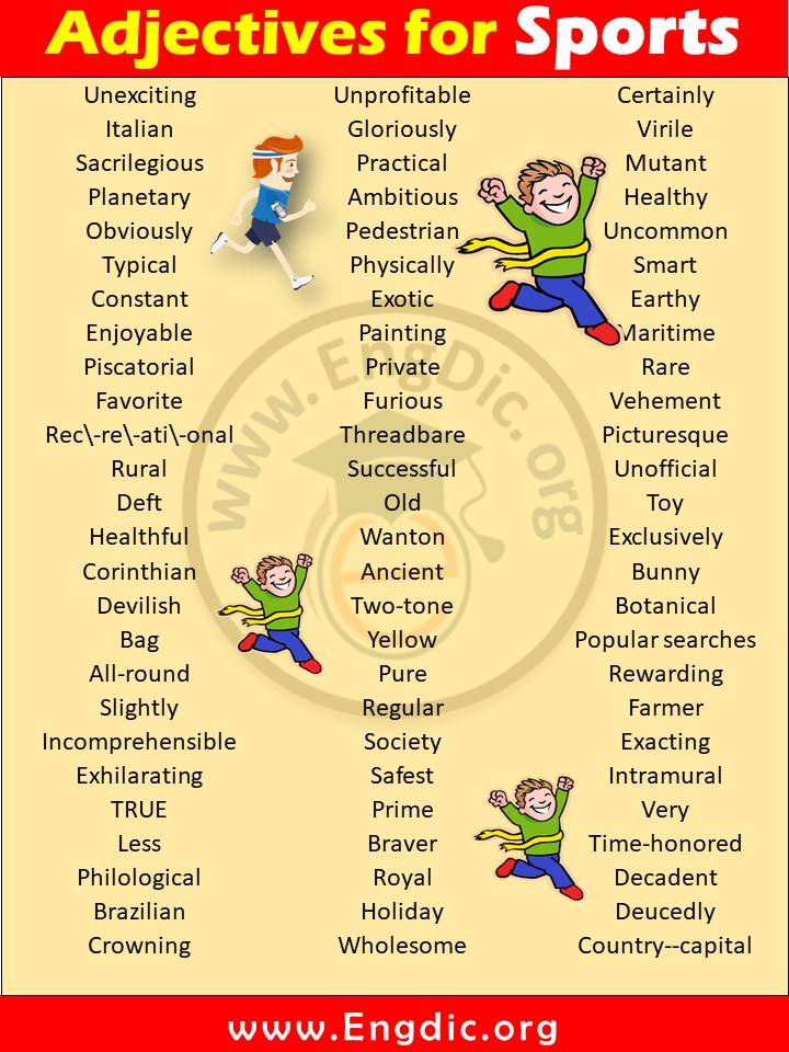 Adjectives for Sport