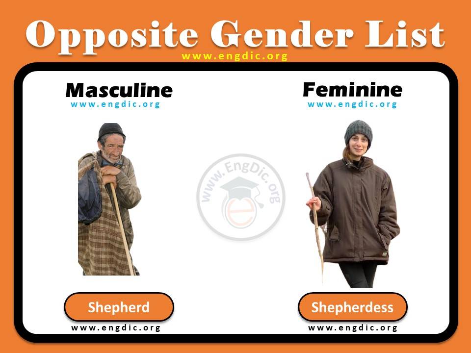 masculine feminine list