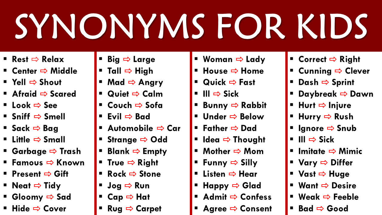 Cute Children Synonyms