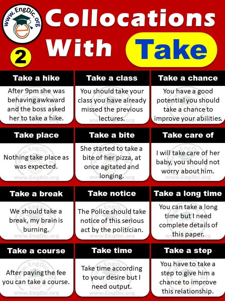 List of collocations with take pdf