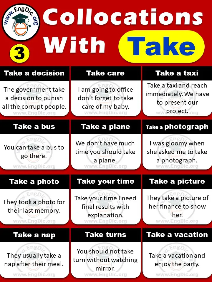 take collocations