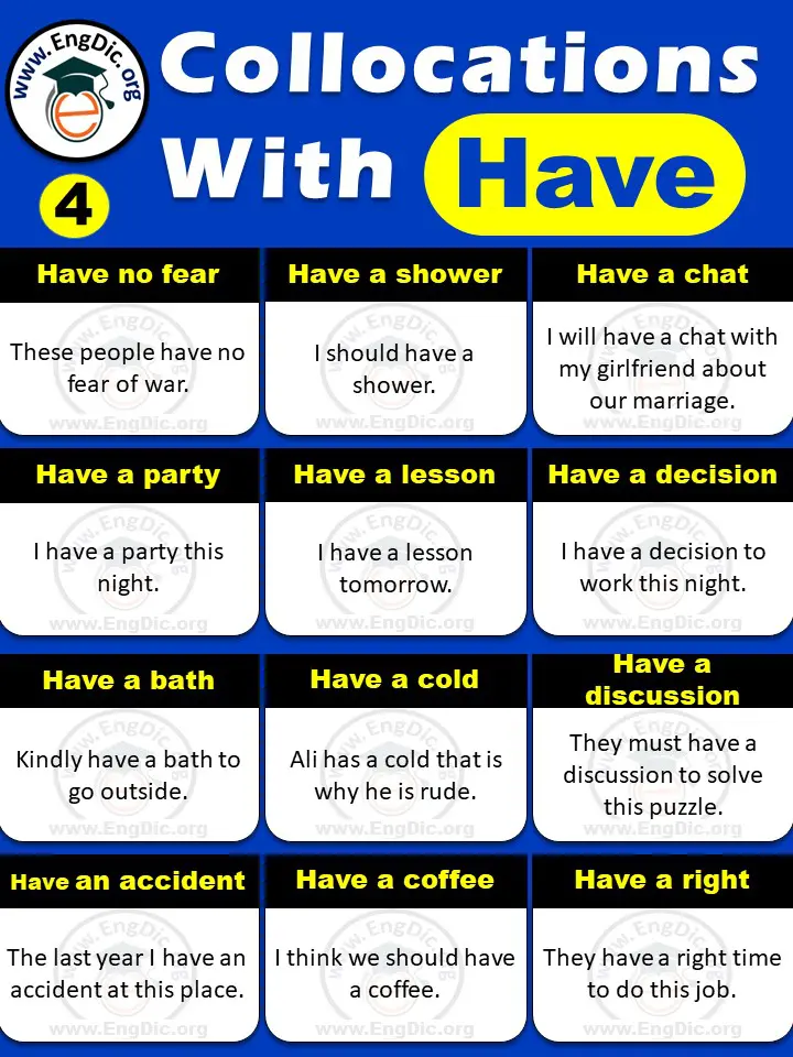 Examples of Collocations with Have pdf