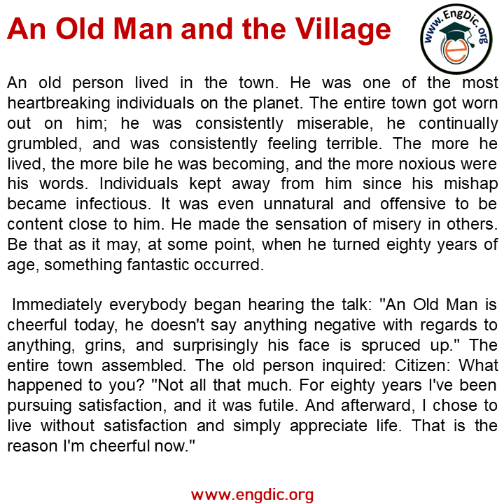 an old man and the village