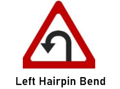 Left hairpin bend