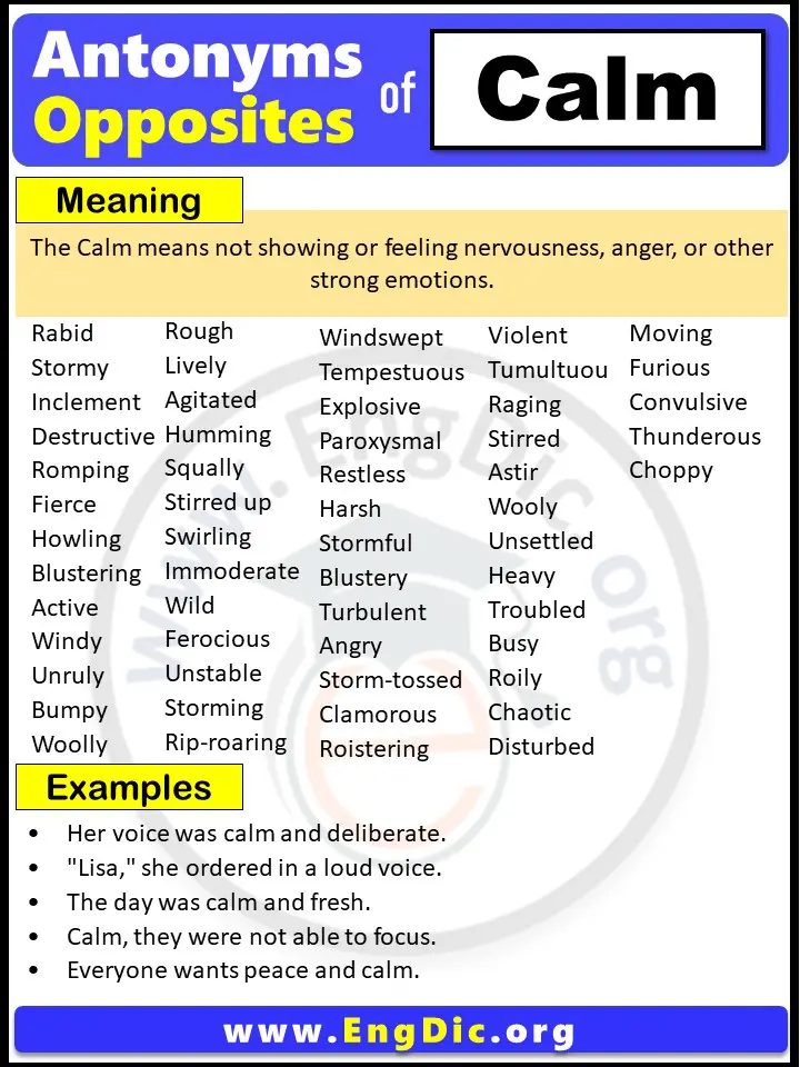 Opposite of Wild, Antonyms of Wild, Meaning and Example sentences in  English PDF