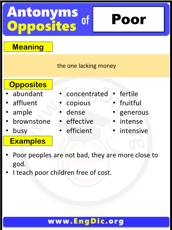 Opposite Words Of Poor In English Pdf Archives EngDic