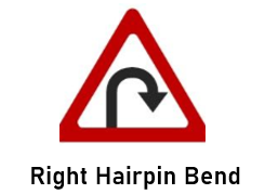 right hairpin bend