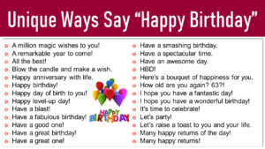 Funny Ways To Say Happy Birthday Through Text Archives - EngDic