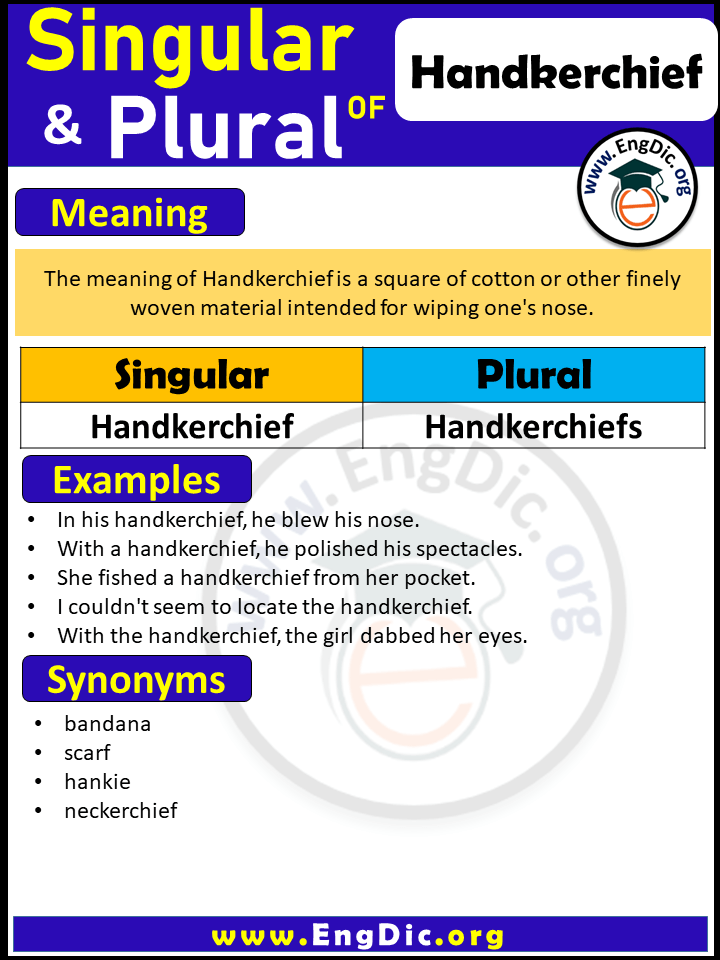 Handkerchief Plural, What is the Plural of Handkerchief?