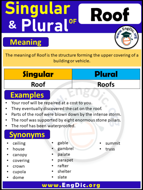 plural-of-roof-in-english-engdic