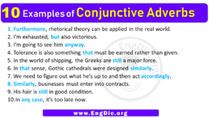 10 Examples of Conjunctive Adverbs in Sentences
