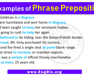 10 Examples of Phrase Prepositions in Sentences