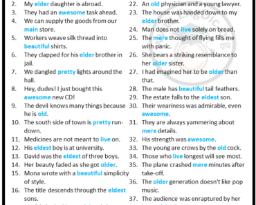 100 Examples of Attributive adjectives in Sentences