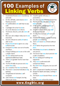 Linking Verbs: 100 Examples of Linking Verbs in Sentences - EngDic