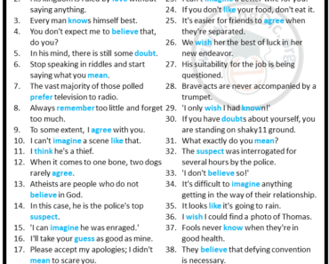 100 Examples of Stative Verbs in Sentences