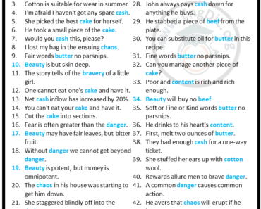 100 Examples of Uncountable Nouns in Sentences