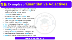 15 Examples of Quantitative Adjectives in Sentences - EngDic