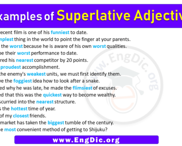 15 Examples of Superlative Adjectives in Sentences