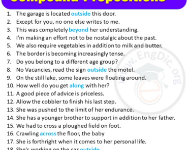 20 Examples of Compound Prepositions in Sentences,