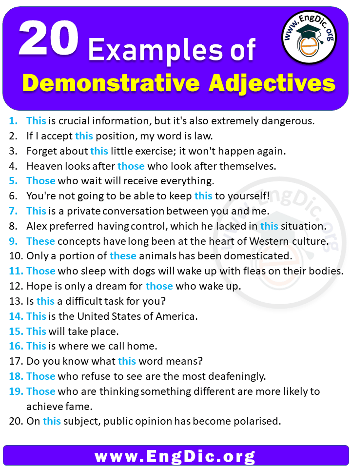 20-examples-of-demonstrative-adjectives-in-sentences-engdic