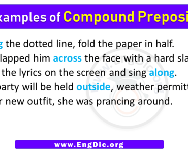5 Examples of Compound Prepositions in Sentences