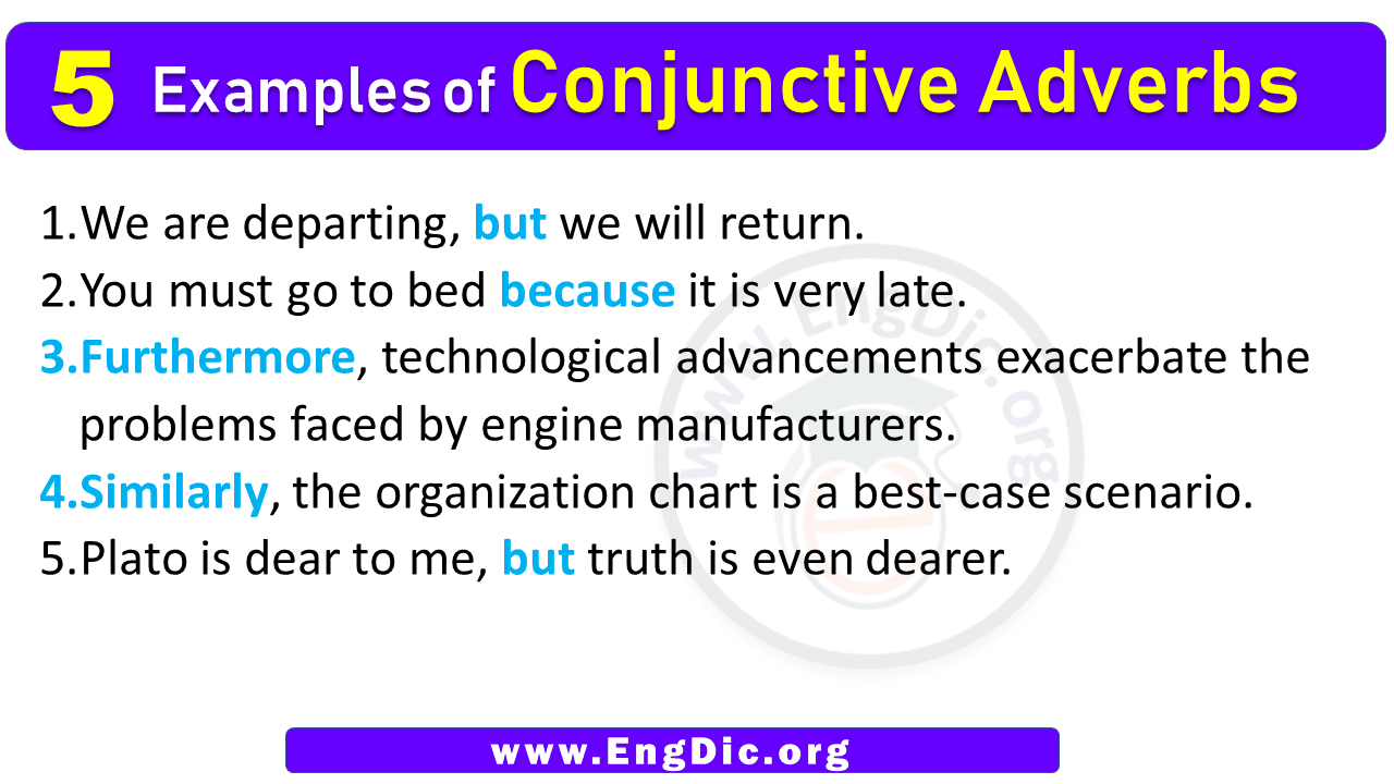 5 Examples of Conjunctive Adverbs in Sentences