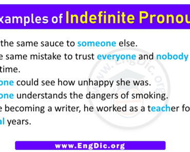 5 Examples of Indefinite Pronouns in Sentences