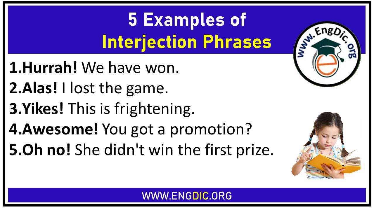 5 Examples of Interjection Phrases