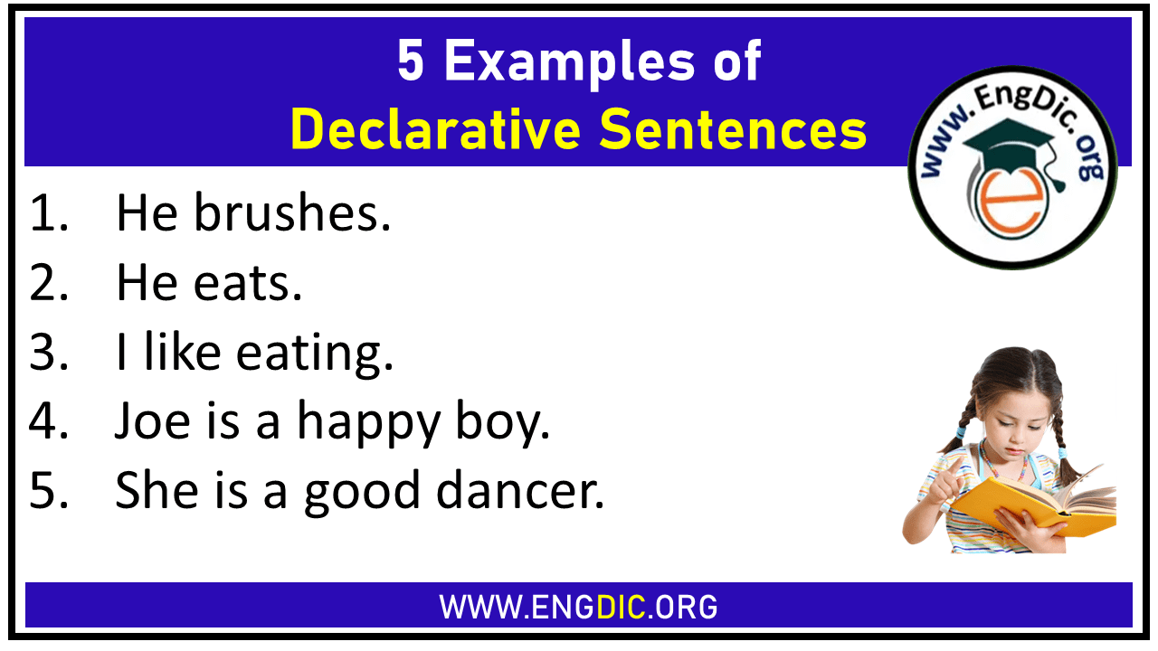 Declarative Sentences Examples Archives EngDic