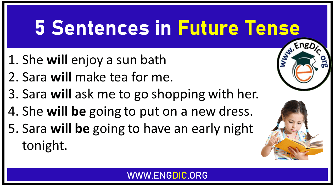 5 Sentences in Future Tense