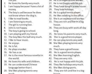 50 Examples of Declarative Sentences