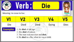 Die Verb Forms: Past Tense and Past Participle (V1 V2 V3) - EngDic