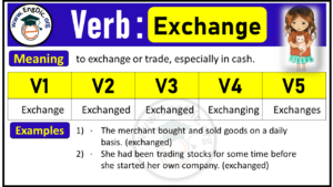 Exchange Verb Forms: Past Tense and Past Participle (V1 V2 V3) - EngDic