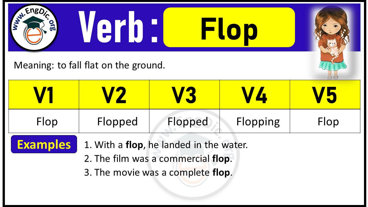Flop Verb Forms: Past Tense and Past Participle (V1 V2 V3)