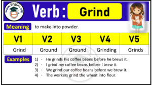 Grind Verb Forms: Past Tense and Past Participle (V1 V2 V3) - EngDic