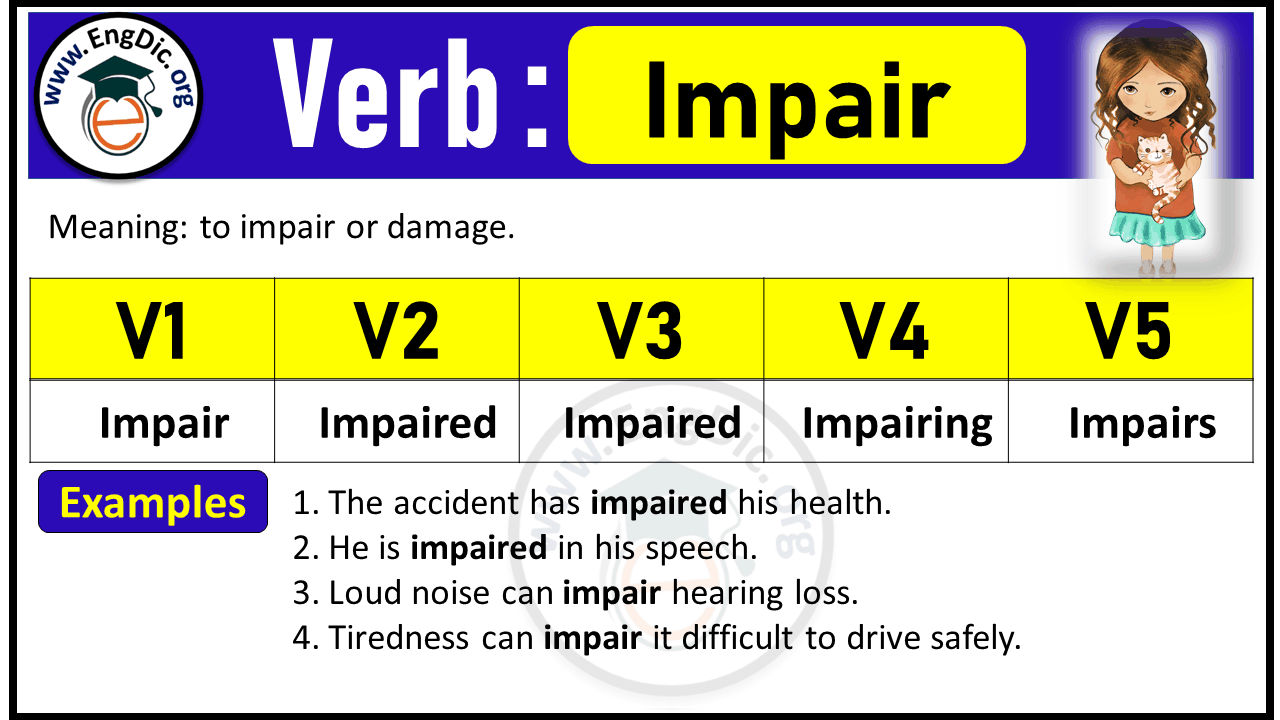 Impair Verb Forms: Past Tense and Past Participle (V1 V2 V3)