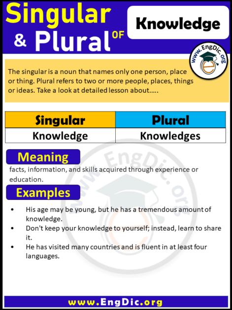 plural of Knowledge Archives - EngDic