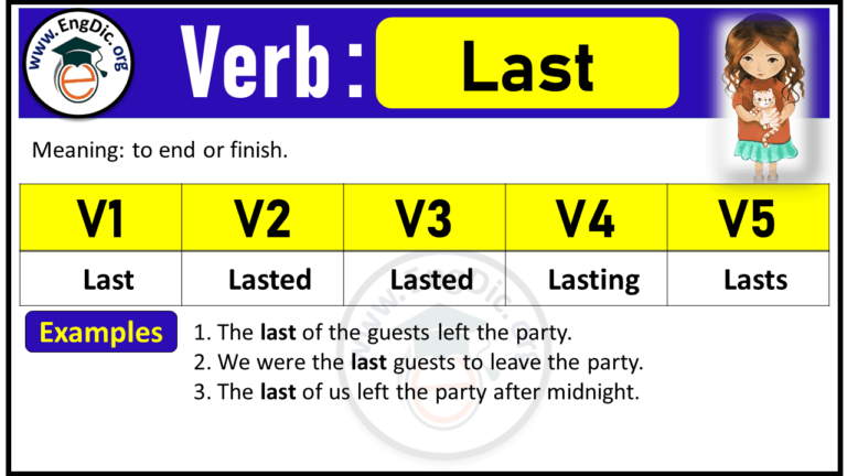 Past Tense Of LAST Archives EngDic