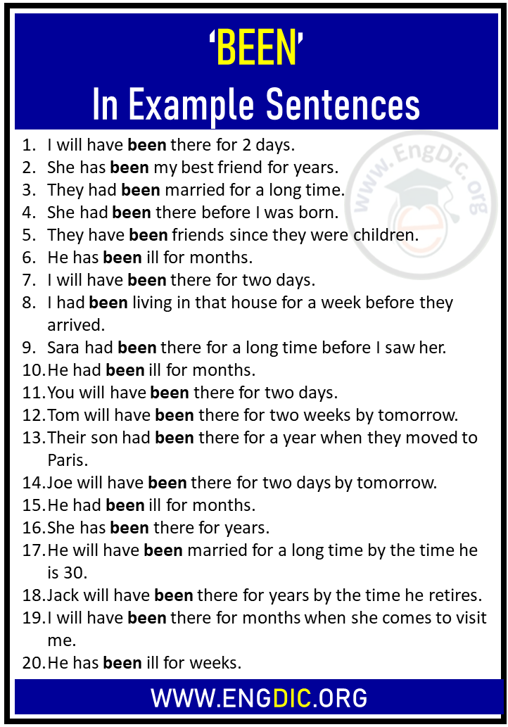 Have You Been Sentence Examples