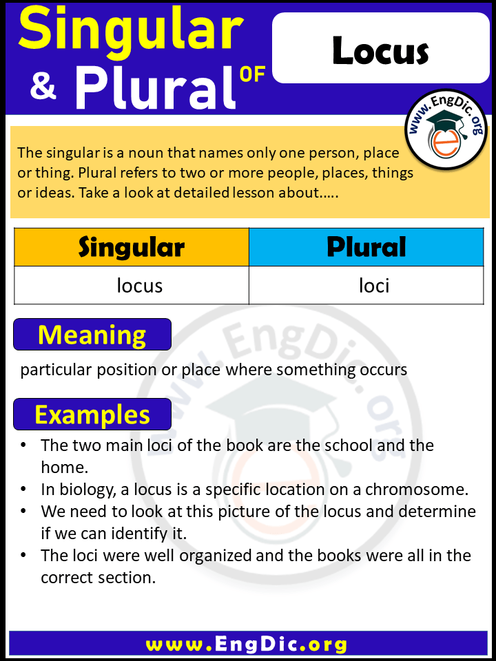 Locus Plural, What is the Plural of Locus?