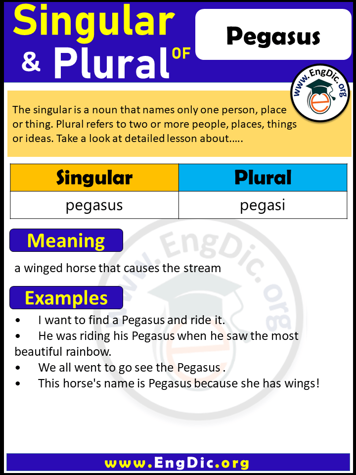 Pegasus Plural, What is the Plural of Pegasus?