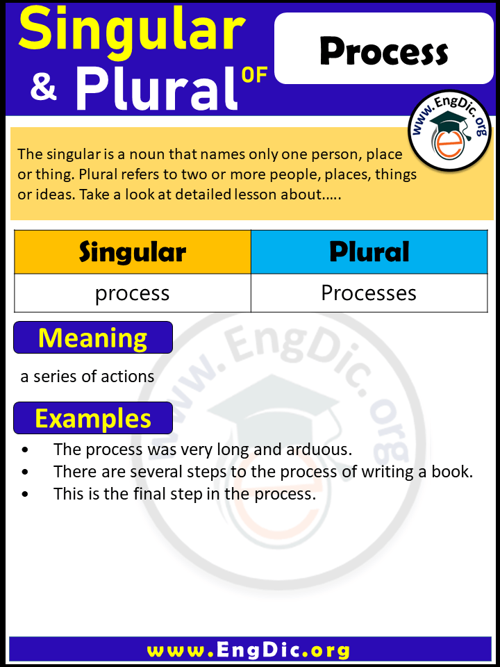 Plural Of Process EngDic