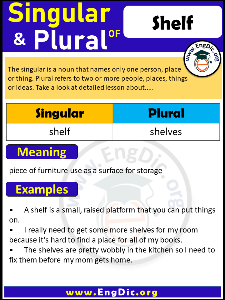 Shelf Plural, What is the Plural of Shelf?