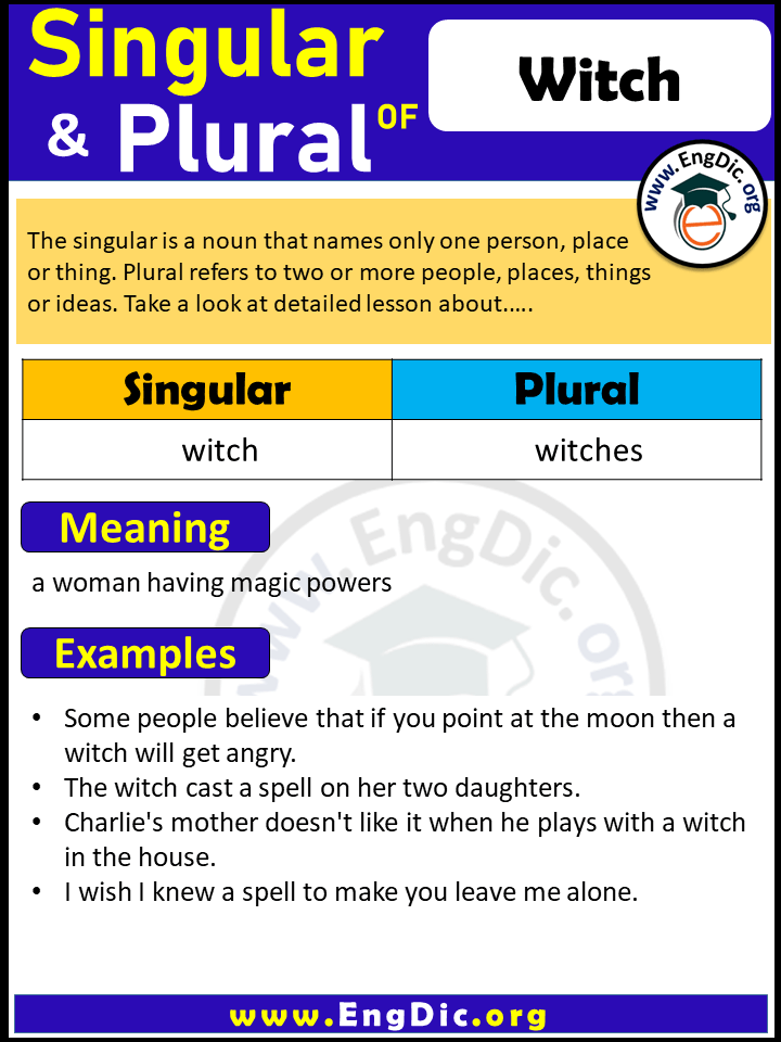 Witch Plural, What is the Plural of Witch?